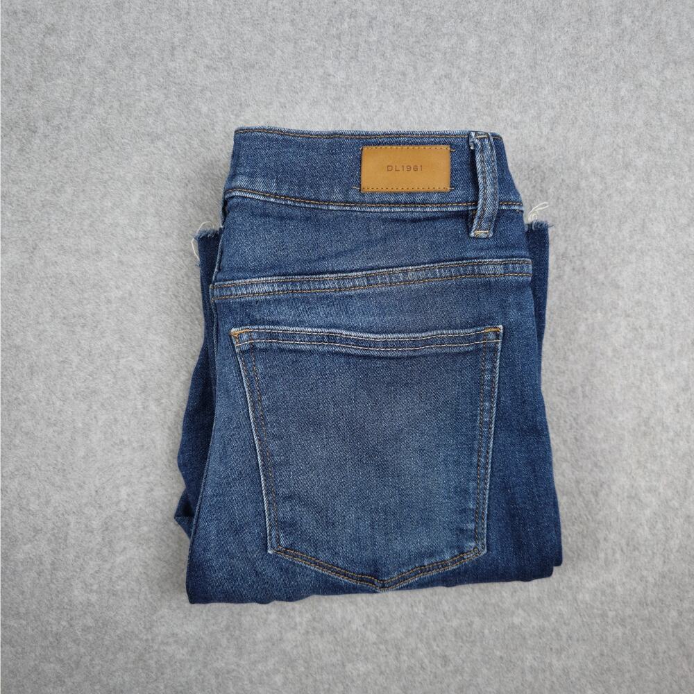DL1961 Womens Size 28 Bridget Boot 27" Jeans Raw Hem
